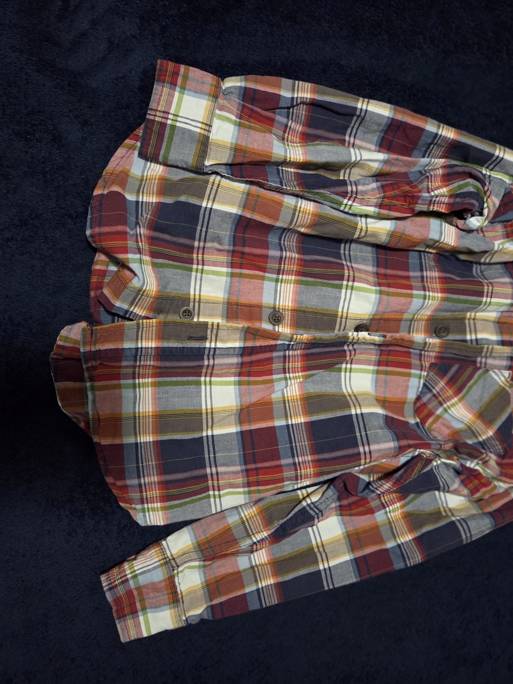 Men's Plaid Button-Up Shirt in Multicolor